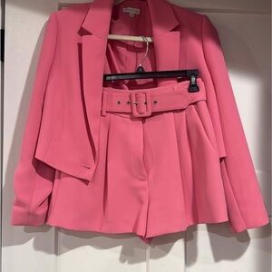 Gianni Bini Vibrant Pink Blazer and Shorts Set